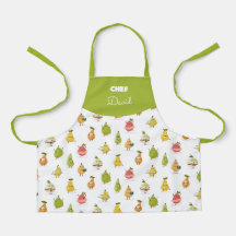 Patrón infantil de peras divertidas