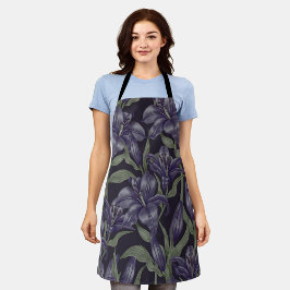 Delantal Patrón ininterrumpido de floración estética