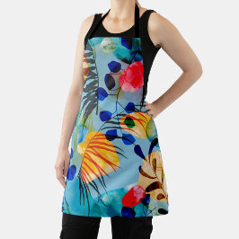 Delantal Patrón ininterrumpido de floración estética