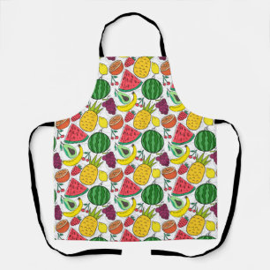 Delantal Patrón ininterrumpido de frutas   Patrón de superf