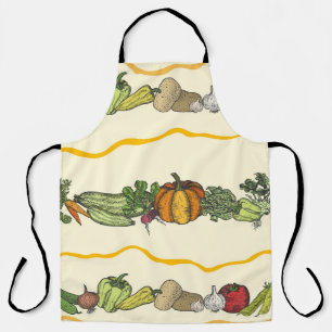 Delantal Patrón ininterrumpido de las verduras naturales