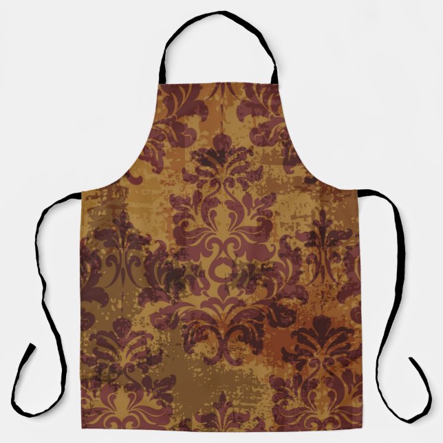 Delantal Patrón ininterrumpido de rococo barroco (Anverso)