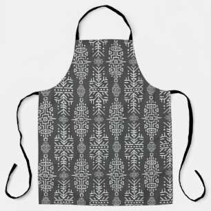 Delantal patrón inmaculado de estilo étnico. Creativo