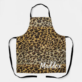 Delantal Patrón Leopard Imprimir personal