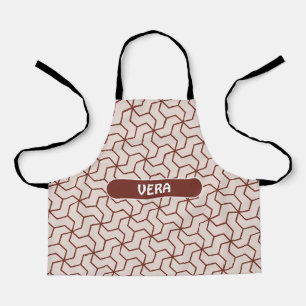 Delantal Patrón mínimo de crema de chocolate bacteriano