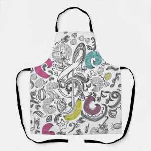 Delantal Patrón musical