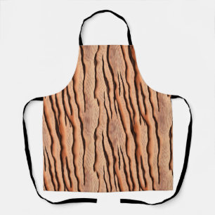 Delantal Patrón ondulado de veta de madera