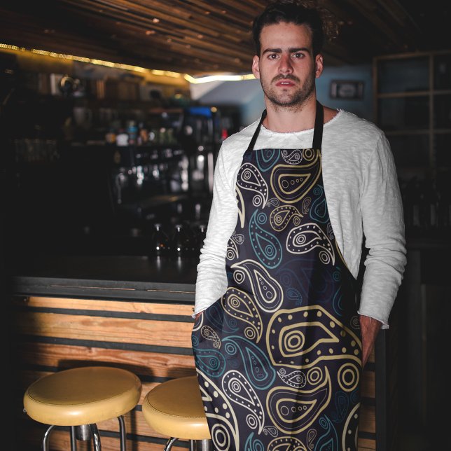 Delantal Patrón Paisley (paisley pattern apron)