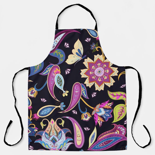 Delantal Patrón paisley de India (Anverso)