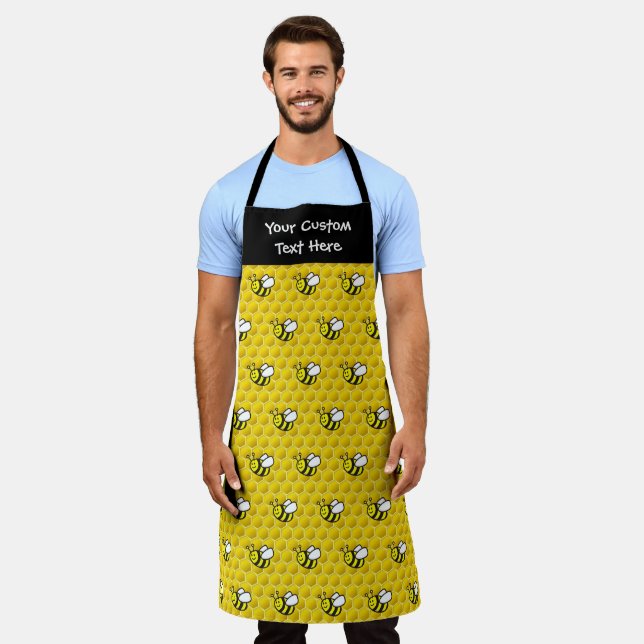 Delantal Patrón Personalizado de abejas (Gastado)