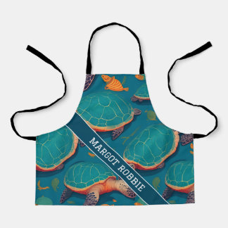 Delantal Patrón personalizado geométrico colorido de la tor