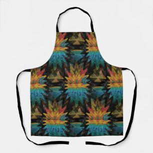 Delantal Patrón rojo del suroeste tribal de Serape