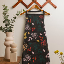 Patrón Rosa y hojas