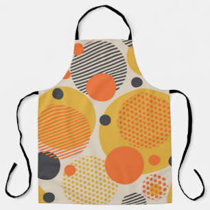 Delantal Patrón sin fisuras del círculo geométrico en los a