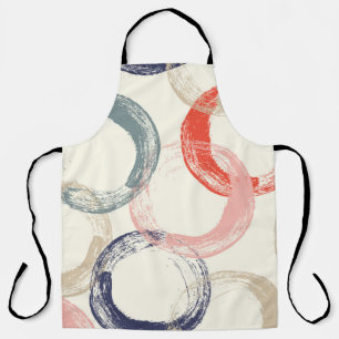 Delantal Patrón sin foco con círculos acuáticos coloridos