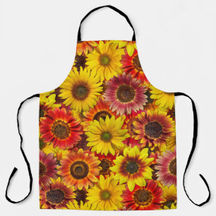 Delantal Patrón sin foco de los girasoles