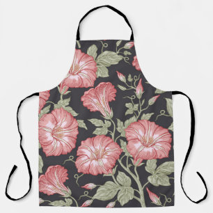 Delantal Patrón sin foco. Montaje de flores silvestres de P