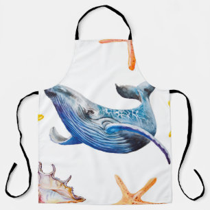 Delantal Patrón sin foco Starfish caribeño