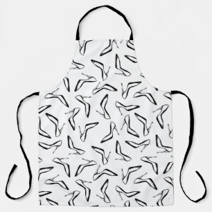 Delantal Patrón sin inconvenientes con zapatos de glamour d