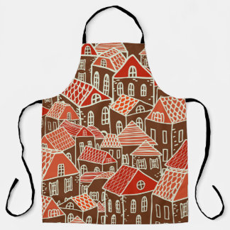 Delantal Patrón sin problemas de los edificios de la ciudad