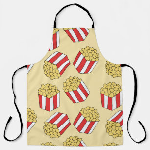 Delantal Patrón sin soldadura de palomitas. Ilustraciones d