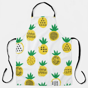 Delantal Patrón sin soldadura de piña. Diseño infantil.