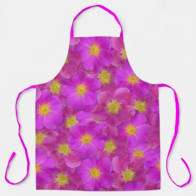 Delantal Patrón sin soldadura de Rosa salvaje (Anverso)