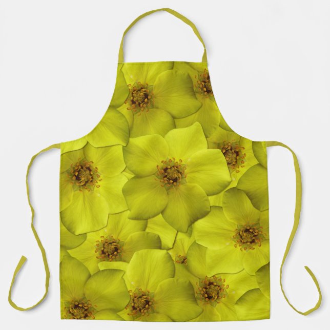 Delantal Patrón sin soldadura de Shrubby Cinquefoil (Anverso)