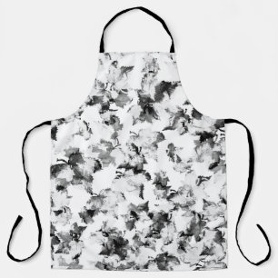 Delantal Patrón transparente de acuarela con patrón vintage