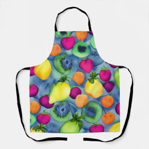Delantal Patrón transparente de frutas