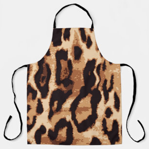 Delantal Patrón transparente de impresión leopardo