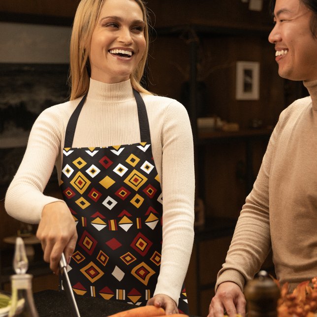 Delantal Patrón triangular geométrico (Apron)