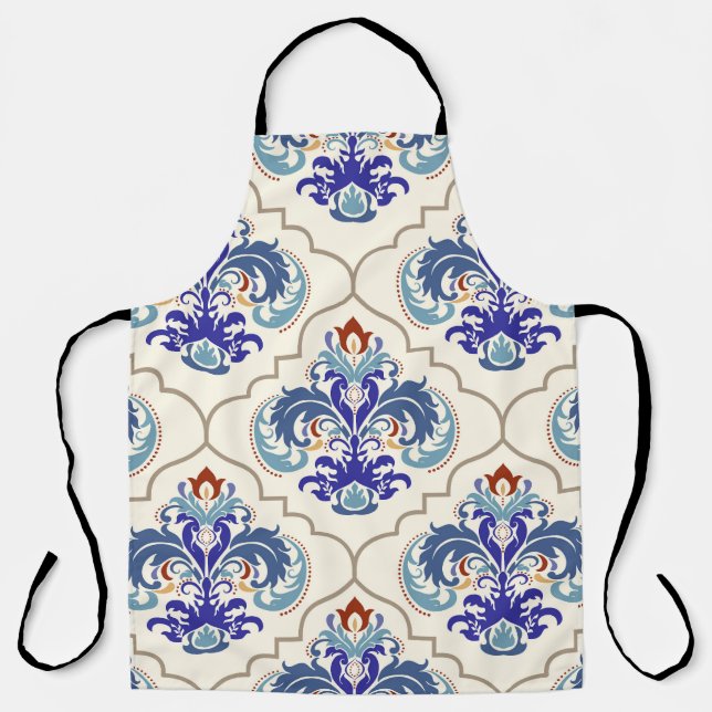 Delantal Patrón turco colorido: Belleza sin fin. (Anverso)