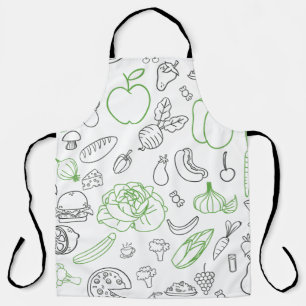 Delantal Patrón vegetal Apron grande
