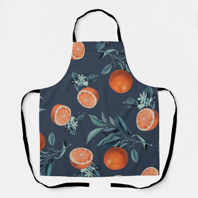 Delantal Patrón VI de limón y hoja (Anverso)