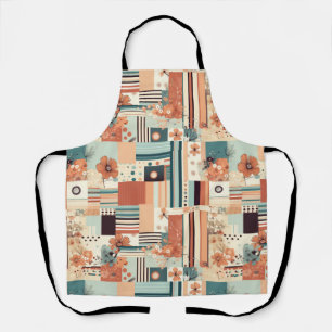 Delantal Patrón Vintage de Floral y cámara (4)