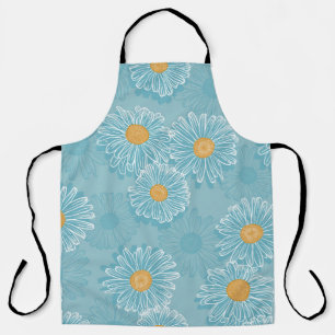 Delantal patrón vintage floral sin soldadura. Fondo de sal