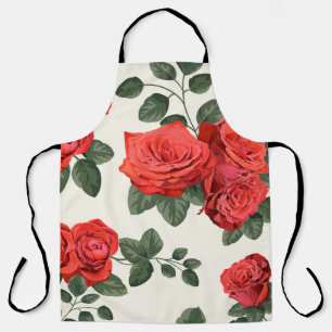 Delantal Patrón vintage sin inconvenientes con rosas