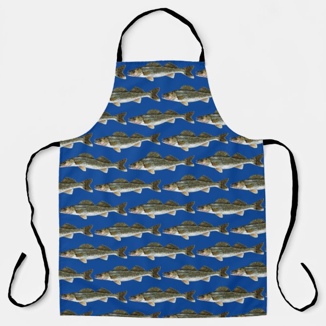 Delantal Patrón Walleye divertido (Anverso)