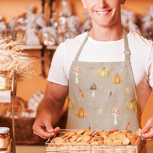 Delantal Patrones de bosque sin foco otoñal (Subido por el creador)