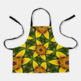 Delantal Patrones de girasoles amarillos