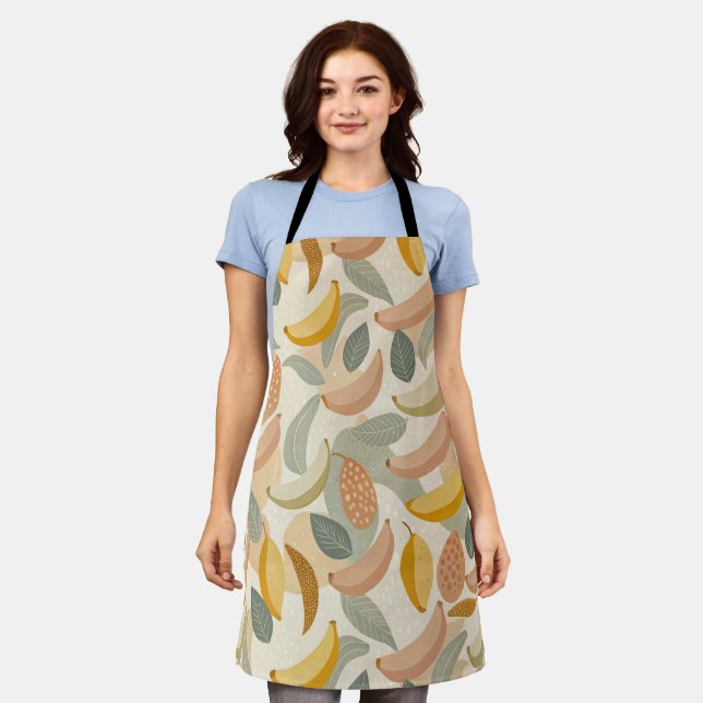 Delantal Pattern Abstract Boho Bananas (Gastado)