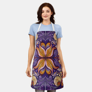 Delantal Pattern Batik Ungu