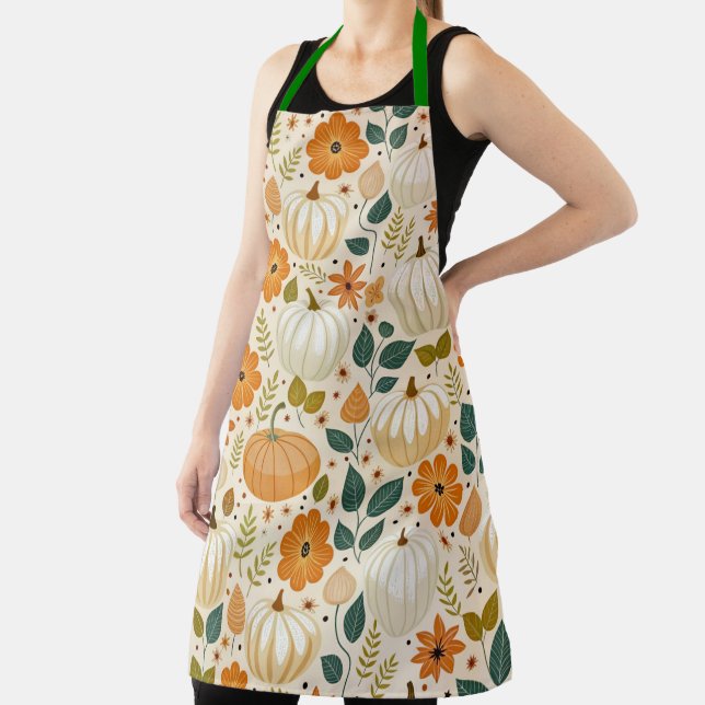 Delantal Pattern Vintage Pumpkin Groovy (in situ)