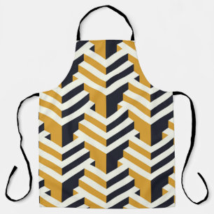 Delantal Patternart isométrico, deco, patrón, costureras