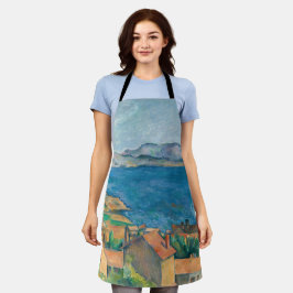 Delantal Paul Cezanne - Bahía de Marsella, vista desde Esta