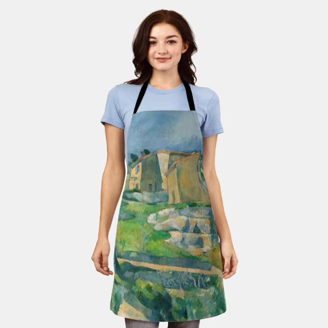 Delantal Paul Cezanne - Casas en Provenza, Valle de Riaux (Gastado)