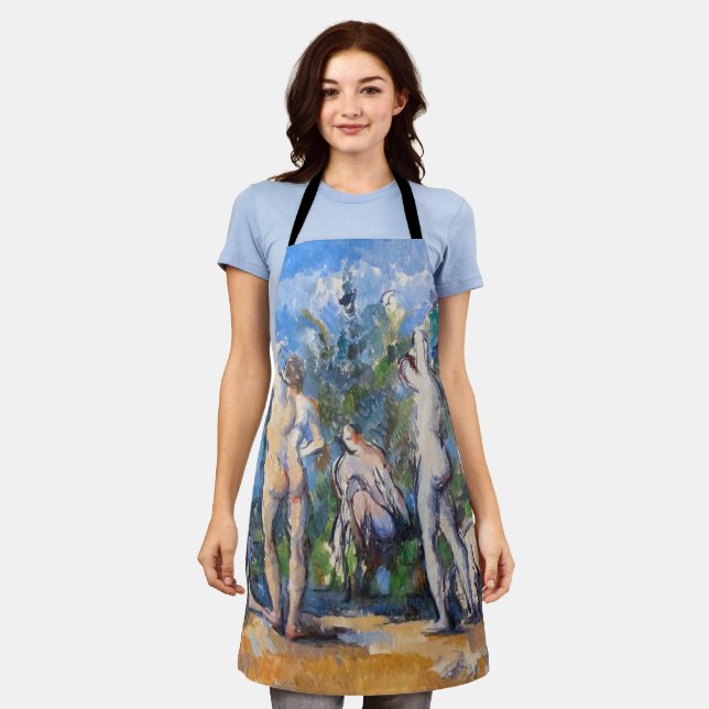 Delantal Paul Cezanne - Cinco Bathers (Gastado)
