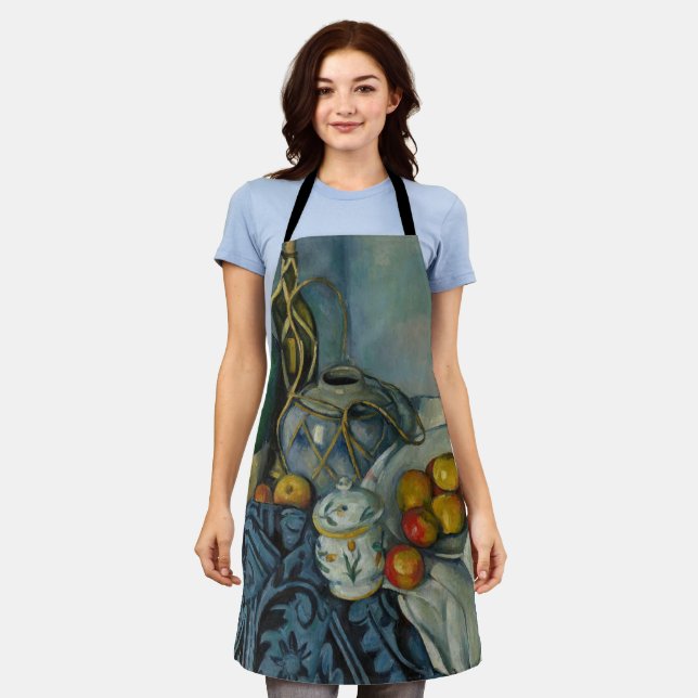 Delantal Paul Cezanne - Todavía la vida con manzanas (Gastado)