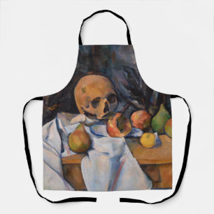Delantal Paul Cezanne - Todavía la vida con Skull